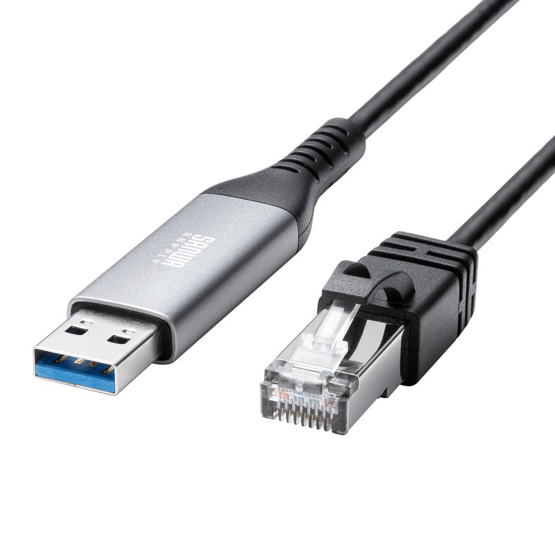 乐天商城 - USB A LAN変換ケーブル 5m カテゴリ6 1Gbps ギガビット C to LAN MACアドレスパススルー対応 ビデオ通話 ゲーム KB-SL6ALAN05BK サンワサプライ