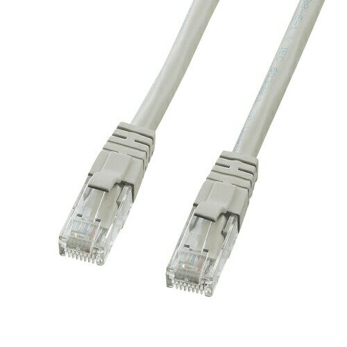 CAT6LANケーブル(UTP クロス 2m ライトグレー)