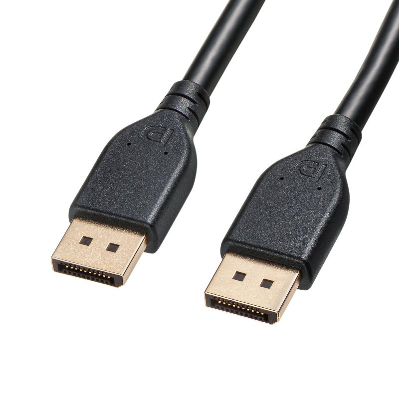 乐天商城 - DisplayPort ver.2.1 VESA認証取得 UHBR20対応 ディスプレイストリーム圧縮 最大16K120Hz対応 2m DP80 KC-DP8020 サンワサプライ