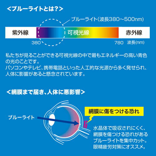 ブルーライトカットフィルム（21.5型ワイド対応・液晶保護・指紋防止光沢） LCD-215WBC サンワサプライ 2