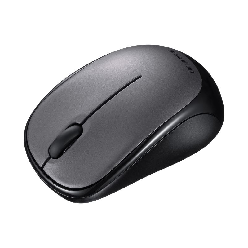 超小型マウス Bluetooth 静音 Win Mac対応 3ボタン 軽量 乾電池式 ダークシルバー MA-BBS311DSN サンワサプライ