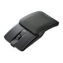 小型マウス Bluetooth 静音 5ボタン 戻る 進むボタン ホイール スライドカバー 持ち運び コンパクト モバイル 急速充電式 スリム 軽量 グレー M...