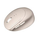 マウス エルゴノミクス Bluetooth 無線 ワイヤレス 静音 充電式 マルチペアリング 小型 ブルーLED 5ボタン レシーバー収納 可愛い ベージュ Bluetooth 5.0 MA-EBBS522BG