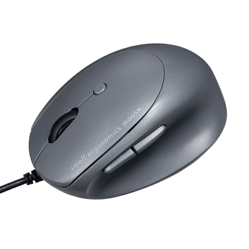 有線マウス USB 小型 エルゴノミクス 静音 5ボタン 戻る/進むボタン搭載 Win/Mac対応 DPI切替 ブルーLED FREEROシリ…