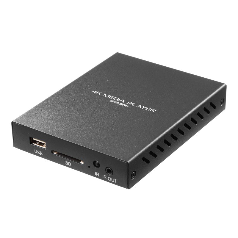 乐天商城 - メディアプレーヤー 4K対応 デジタルサイネージ 自動再生 タイマー機能付き HDMI RCA SDカード USBメモリ オートプレイ 動画 画像