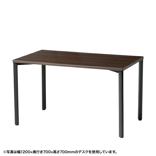 Other - シンプルデスク ワークデスク 平机 高耐荷重 eテーブル 幅100cm 奥行60cm 高さ80cm 濃い木目【受注生産品】 MEF-10060M80 サンワサプライ