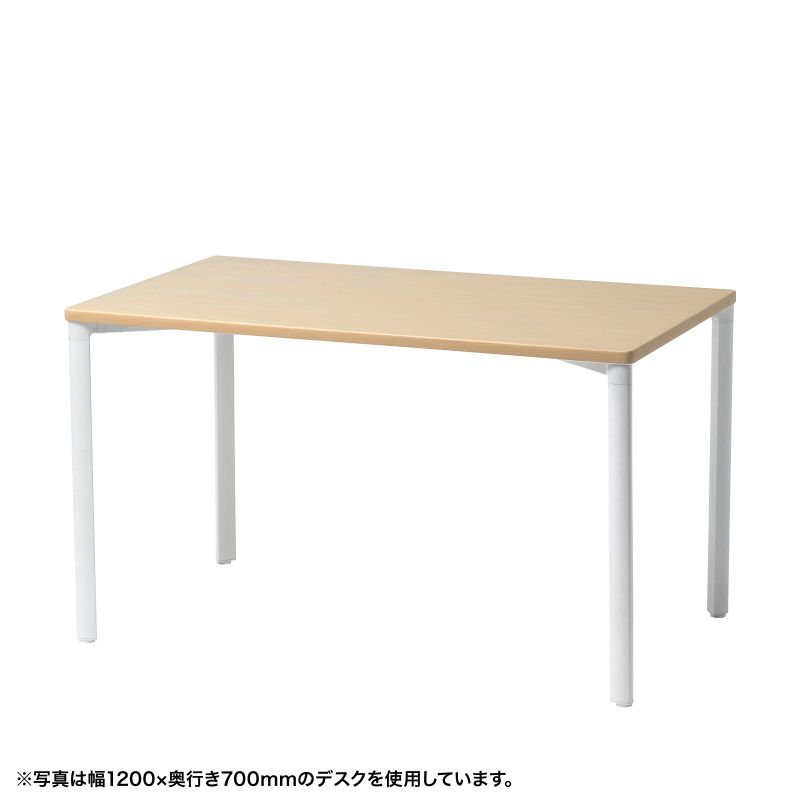 シンプルデスク ワークデスク 平机 高耐荷重 eテーブル 幅100cm 奥行80cm 高さ70cm 薄い木目 【受注生..