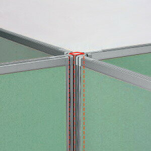 パーティションDパネル用X型ジョイントポール（H1500用）（受注生産） OU-15XJP サンワサプライ