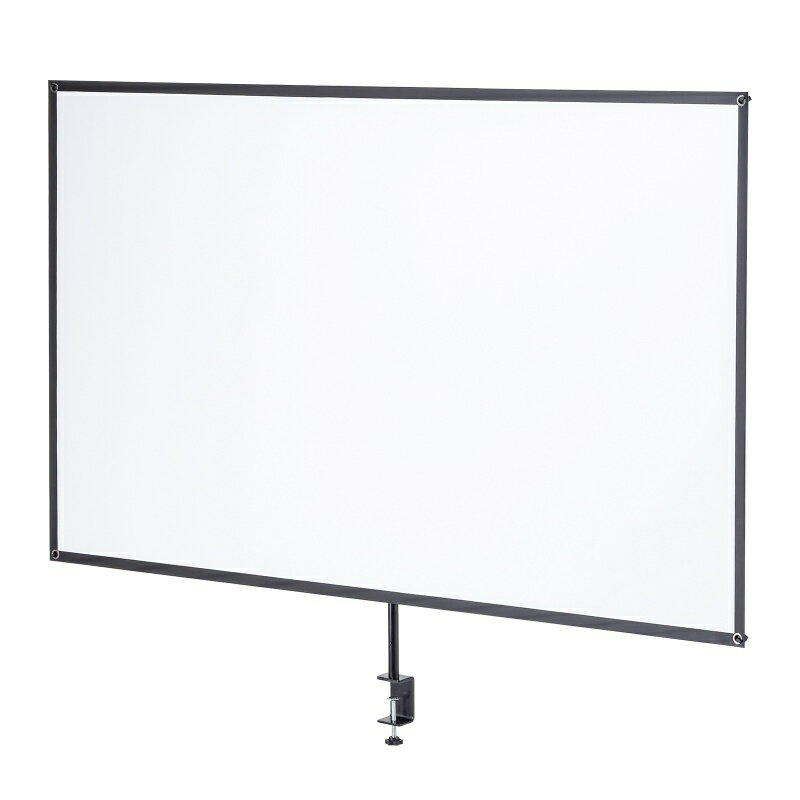 Projector Screens - プロジェクター スクリーン 80インチ クランプ 4K対応 コンパクト 折りたたみ モバイル 収納バッグ付