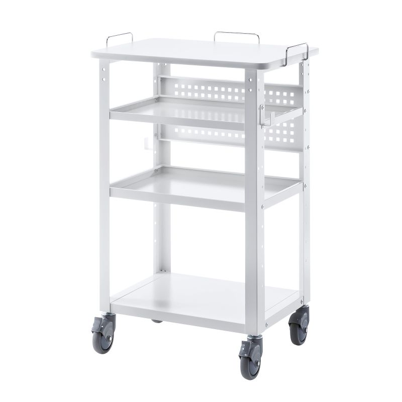 ラック 作業台 移動式ワゴン マルチカート プリンタカート プリンタ台 バッテリー 計測機器 大型キャス..