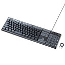 キーボード 有線 プログラマブル 43キーに割付け可能 ケーブル長1.6m ブラック テンキーあり 文字やショートカット機能を割付け可能 キートップ引き抜き工具...