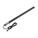 サーバーラック用コンセントバー 15A用 18個口 3m 3ピン 抜け止め 15A/125V/1500W 19インチサーバーラック用 通電表示ランプ 透明カバー...