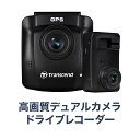 【本日20時開始！10 OFFクーポン配布中】Transcend ドライブレコーダー デュアルカメラ microSD32GB付属 バッテリー内蔵 吸盤固定仕様 DrivePro 62TS-DP620A-32G