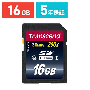 Transcend SDカード 16GB Class10 SDHC 5年保証 メモリーカード クラス10 入学 卒業