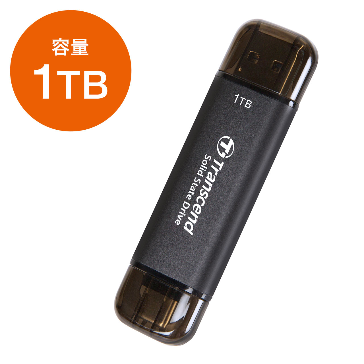 【5/15限定！抽選で100％ポイント還元 】【レビューでプレゼント】Transcend ESD310C ポータブルSSD 1TB TS1TESD310C…