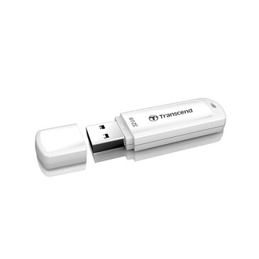 Transcend USBメモリ 32GB USB3.0 JetFlash730 光沢ホワイトボディ USBメモリー 高速 大容量 入学 卒業 おしゃれ