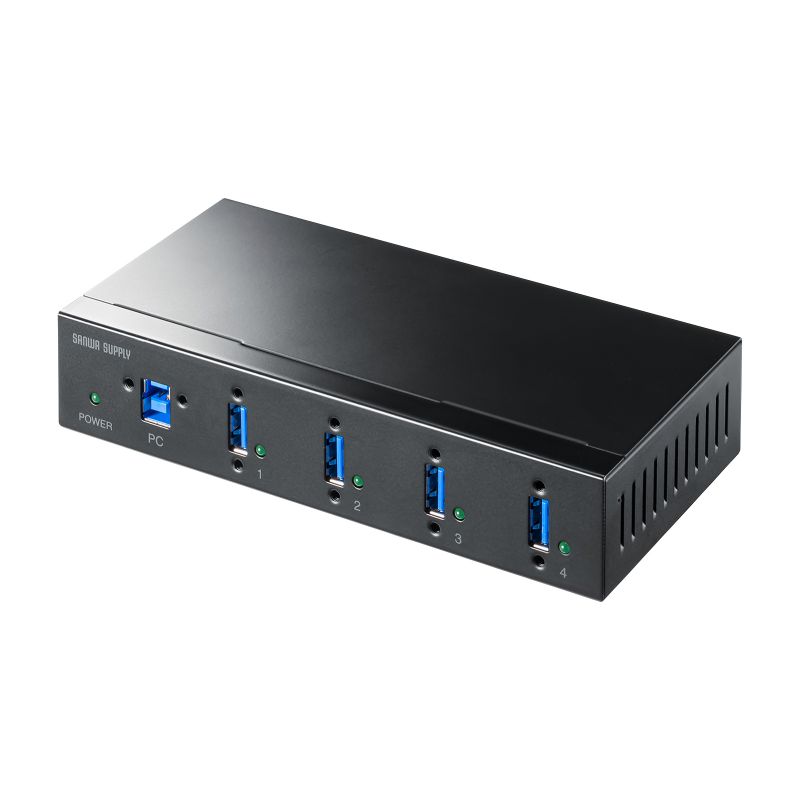 USBϥ ѵ 4ݡ 5Gbps DIN졼б USB-IFǧ USB-3HFA04 掠ץ饤