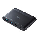 Type-Cハブ(USB3.1 Gen2対応 4ポート PD対応) USB-3TCH17BK サンワサプライ