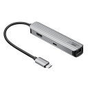USB Type-Cマルチ変換アダプタ HDMI LANポート付き ケーブル15cm DisplayPort Alt Mode USB PD(2)