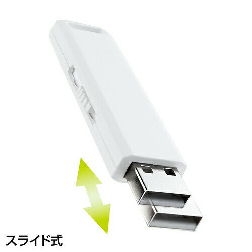 USBフラッシュドライブ（USB2.0・2GB・ホワイト） 入学 卒業
