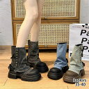 【新発売限定記念価格!】ブーツ レディース デニム シューズ 靴 可愛い おしゃれ かっこいい カジュアル ヒール ローヒール カウボーイブーツ 無地 ブーツ風 かわいい 個性的 韓国 ギャル風