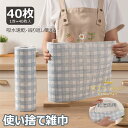 【新発売限定記念価格!】カウンタークロス 丈夫キッチンタオルロール 綿ふきん使い捨て雑巾不織布 業務用 台ふきんディッシュクロ 吸水速乾 繰り返し使える 食器洗い キッチンクロスぞうきん 厚手 掃除 洗車クロス 便利 洗って使えるキッチンペーパータオル抗菌
