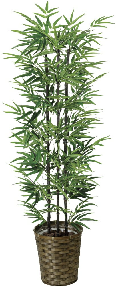 光触媒 光の楽園 黒竹1.35 幹：天然黒竹 178a230約 幅50×奥行50×高さ135cm人工植物 造花 フェイクグリーン おしゃれ インテリア 大型 和風