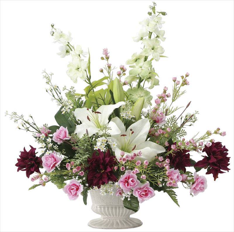 光触媒 光の楽園 パリスクイーン2057A150-86人工植物 造花 フェイクフラワー おしゃれ インテリア テーブルタイプ 屋内対応型約 幅55×奥行40×高さ57cm