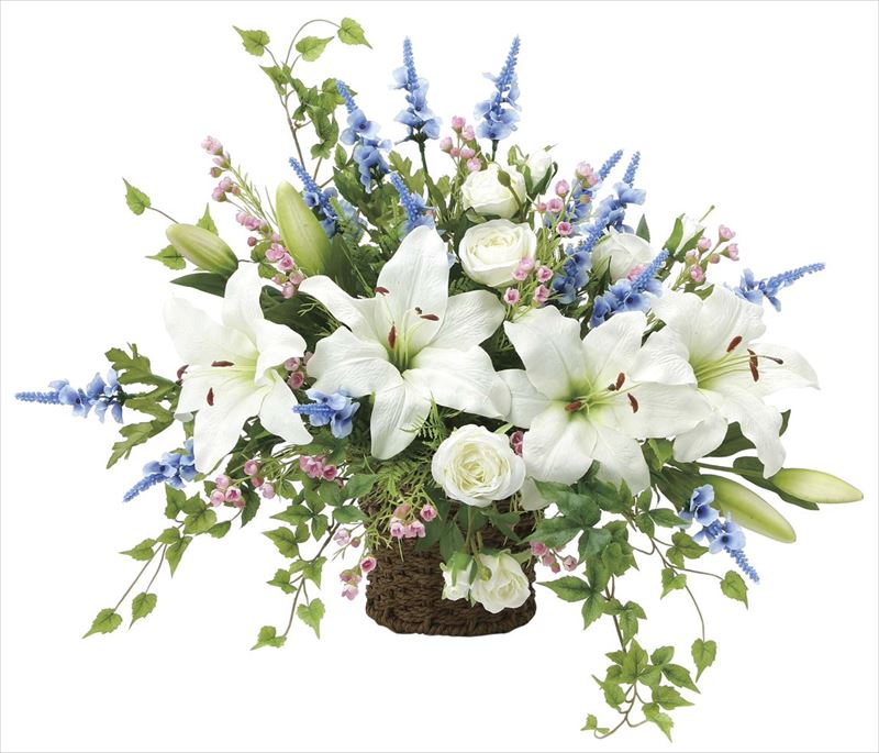 【ブラックフライデー20日20時からP3倍】光触媒 光の楽園 壁掛けカサブランカ2080A150人工植物 造花 フェイクフラワー おしゃれ インテリア 壁掛けタイプ 屋内対応型約 幅65×奥行33×高さ60cm