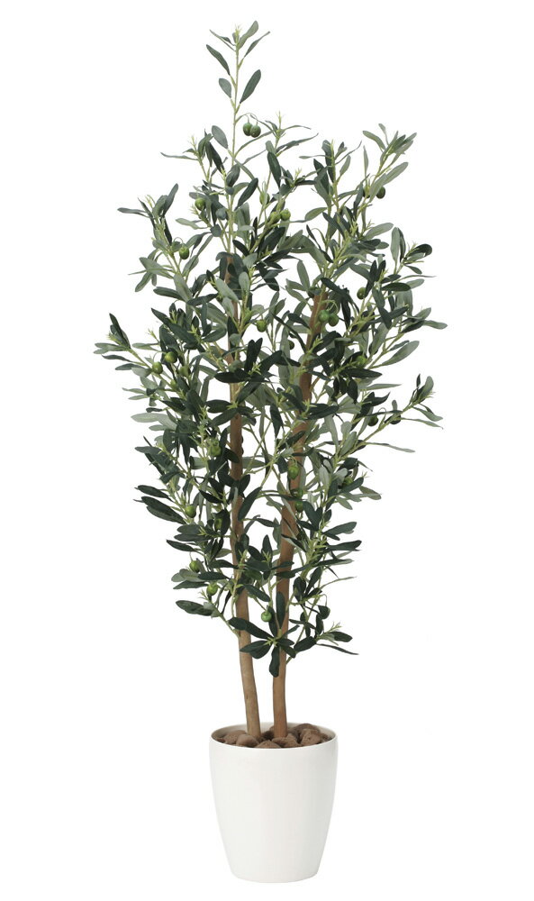 光触媒 光の楽園 オリーブ1.2869G240人工植物 造花 フェイクグリーン おしゃれ インテリア フロアタイプ 屋内対応型約 幅48×奥行37×高さ120cm