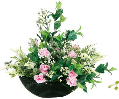 Rose - 【マラソン中P3倍】光触媒 光の楽園 プリエール2281R125約 幅50×奥行35×高さ45cm 人工植物 造花 フェイクフラワー おしゃれ インテリア フロアタイプ 屋内対応型