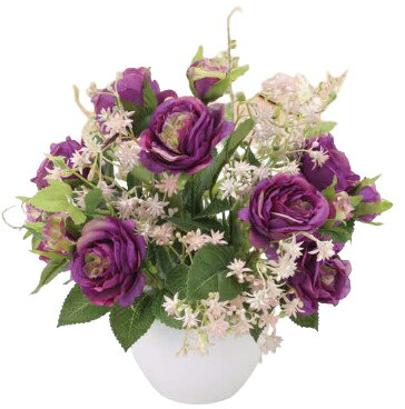 Rakuten - 【マラソン中P3倍】【いつもありがとう母の日プレゼント】光触媒 光の楽園 パルフェ2572A48約 幅23×奥行25×高さ23cm 人工植物 造花 フェイクフラワー おしゃれ インテリア フロアタイプ 屋内対応型