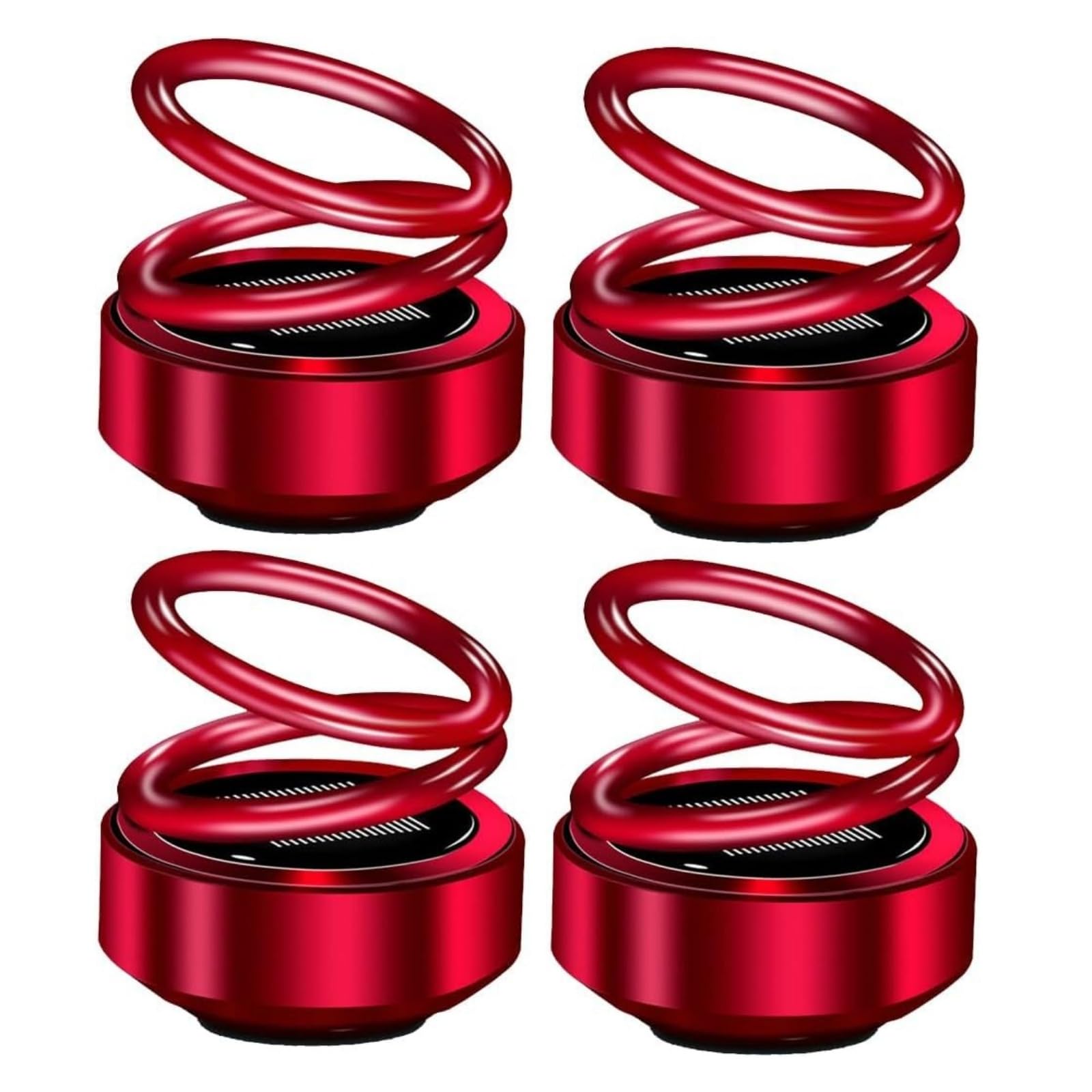 車載ポータブルミニヒーター 車 ヒーター【2024新進化 4個】車のデフロスター ミニポータブルキネティックヒーター 車除雪振動ラジエーター ポータブル運動分子ヒーター 車用のオーナメント