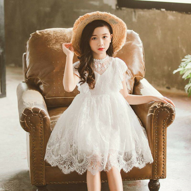 樂天商城 - 子供 ワンピース 子どもドレス ピアノ 発表会 半袖 ドレス レースワンピ フリル袖 夏着 子供服 レースワンピース 結婚式 七五三 キッズ ベビー ワンピース 薄手 可愛い ドレス ファッション感 フォーマルワンピース 110 120 130 1...