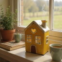 キャンドルハウス キャンドルホルダー おうち 家 陶器 ランタン ガーデニング 置き物 オブジェ おしゃれ ヨーロッパの街並み クリスマス 29312