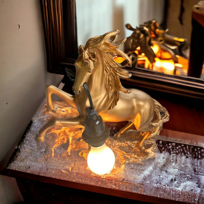 テーブルライト 金の馬 デスクライト フロアライト フロアスタンド 間接照明 照明 リビング インテリア HT785