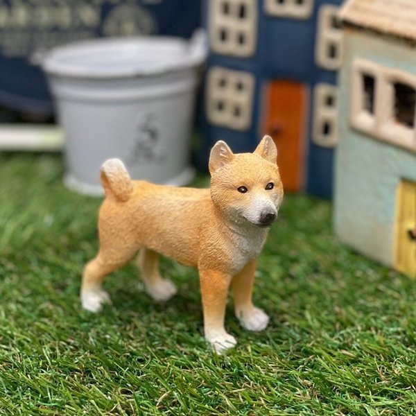 楽天三和ポチット豆柴 柴犬 茶柴 立ち姿 ミニチュアアニマル 小さな動物の世界 レトロ アンティーク風 置物 オブジェ インテリア プレゼント ギフト かわいい ユニーク 楽しい 癒し マスコット フィギュア リアル 本物そっくり コレクション 手のひらサイズ ED13041A