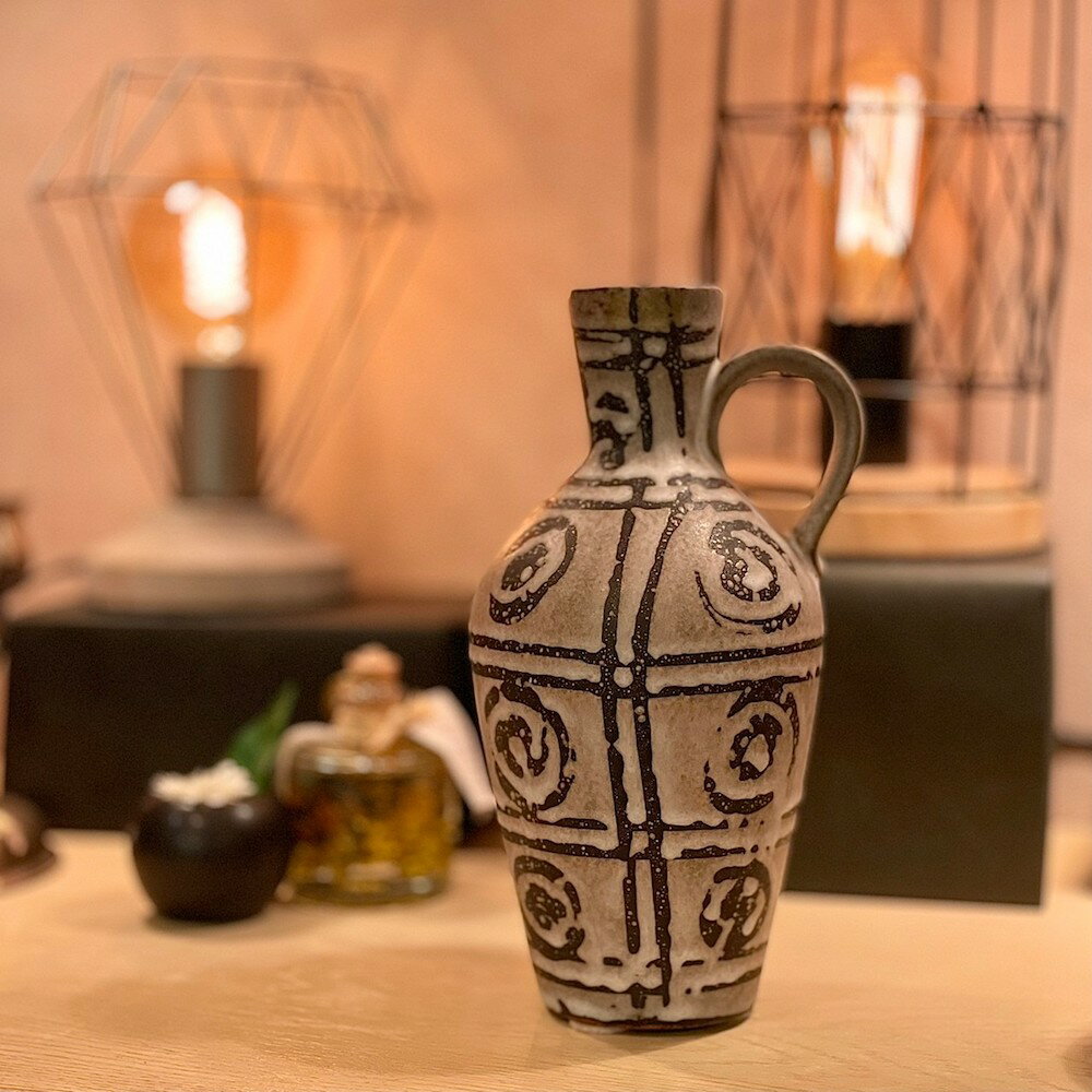 いのデバイ フラワーベース 花器 花瓶 Fat Lava 西ドイツ 陶器 