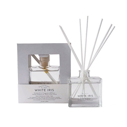 Re White リホワイト Fiber & Alcohol Free Diffuser M ファイバー&アルコールフリーディフューザーM WHITE IRIS ホワイトアイリス|ディフューザー ルームフレグランス ホワイト 芳香剤
