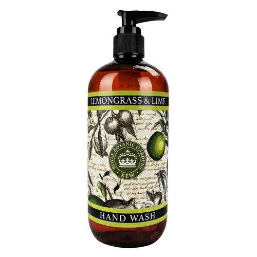 English Soap Company イングリッシュソープカンパニー KEW GARDEN キュー・ガーデン ハンドウォッシュ レモングラス&ライム 液体石鹸 リキッドソープ アロエベラ ビタミンE イギリス 王立植物園