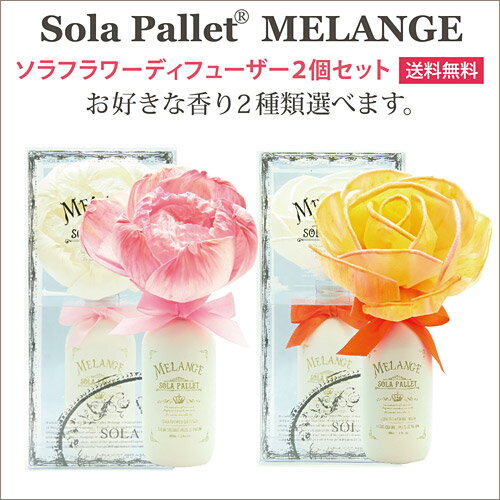 【送料無料】SOLA PALLET MELANGE ソラパレット メランジェ ソラフラワーディフューザー選べるセット・プルダウンより2種類お選びください。【ルームフレグランス】【造花】【芳香剤】【新生活】【アロマ】【RCP】【10P03Dec16】