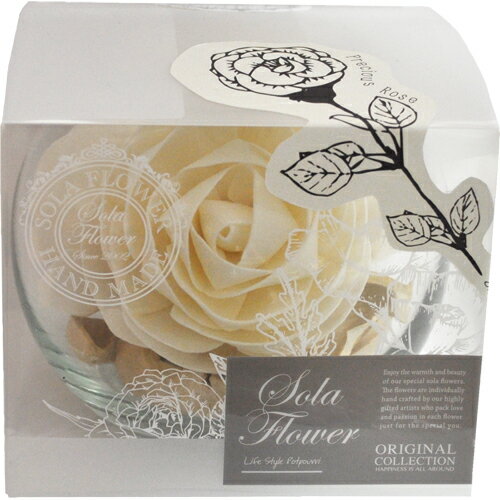 楽天アロマ・ボディケア Sanwa Select【リニューアル】Sola Flower ソラフラワー Glass Bowl グラスボウル Precious Rose プレシャスローズ【ポプリ】【プレゼント】【ブライダル】【ローズ】【ナチュラル】【初心者向】【アロマ】【ルームフレグランス】【プチギフト】