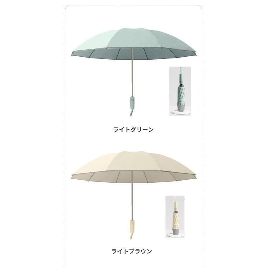 濡れない 耐強風 軽量 大きいめサイズ 折りたたみ傘 自動開閉 逆折り 晴雨傘 大き...