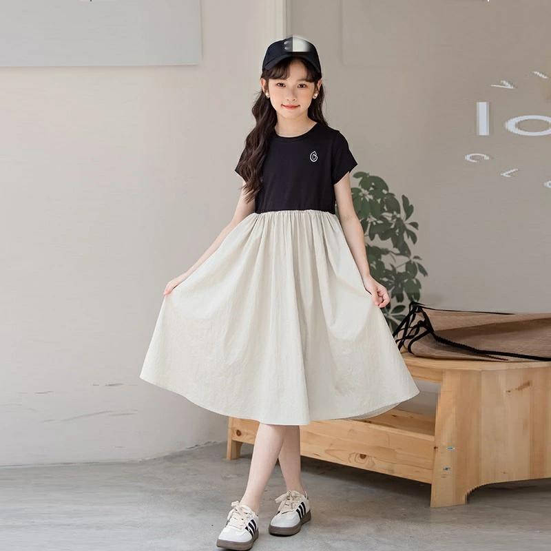 女の子 大きいサイズ 小学生 ワンピース 子供服 きれいめ 半袖 中学生 韓国子供服 夏 おしゃれ 通学 可愛い ワンピース 高校生