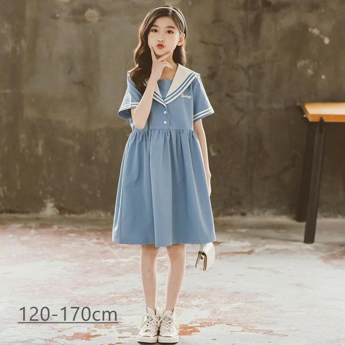 可愛い ワンピース 大きいサイズ 小学生 ワンピース 中学生 夏 子供服 おしゃれ キッズ 韓国子供服 ワ..