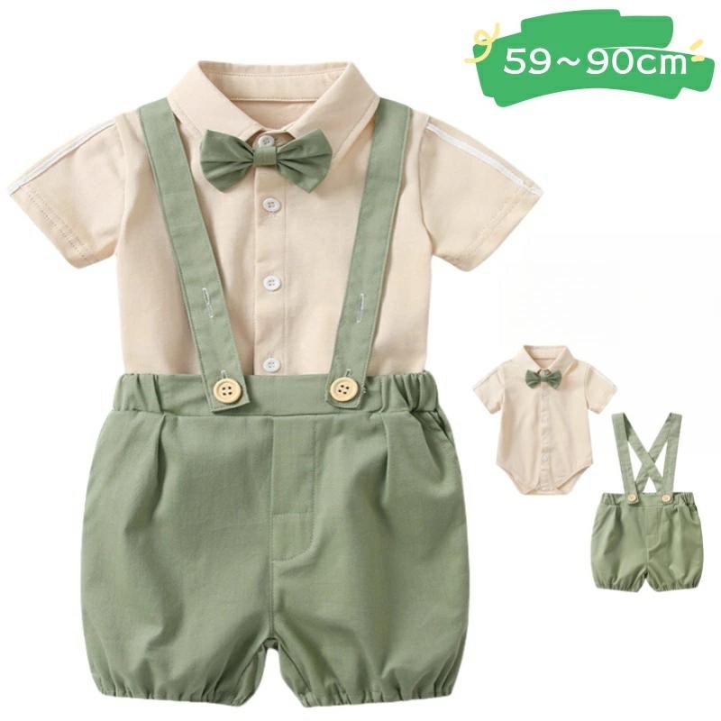 男の子 フォーマル 男の子 お宮参り おしゃれ 幼稚 男の子 子供スーツ ロンパース ロンパース 半袖 ロ..