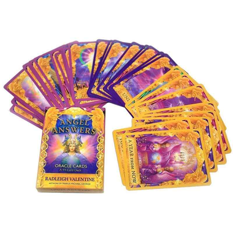 エンジェルアンサーオラクルカード、タロットカード、占いカード、初心者、みんな、家族の集まり、娯楽の集まりに適しています