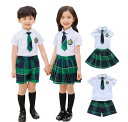 キッズ学園制服 フォーマルイギリス風 チェック柄 中小生 子供の日 ジュニア/女の子男の子ダンス衣装 コスチュー 幼稚園