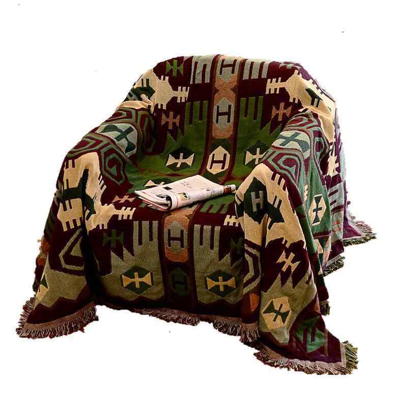 カバー ボヘミアン 民族 アジアン エスニック かわいい フリンジ 国旗 レトロ かけるだけ アメリカン ..