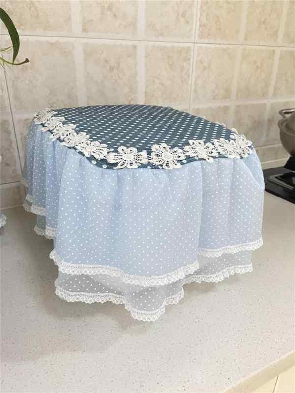 楽天サンウェーブ家電 よ キッチン 長方形 小型 防塵 布 汚れ 汎用 レース 防止 プリント 傷 糸 多用途 ピンク け スク 四角 カバー ほこり 保護